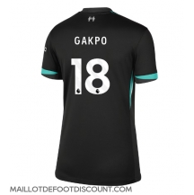 Maillot de football Réplique Liverpool Cody Gakpo #18 Extérieur Femme 2024-25 Manche Courte