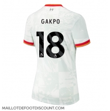 Maillot de football Réplique Liverpool Cody Gakpo #18 Troisième Femme 2024-25 Manche Courte