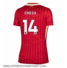 Maillot de football Réplique Liverpool Federico Chiesa #14 Domicile Femme 2024-25 Manche Courte