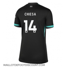 Maillot de football Réplique Liverpool Federico Chiesa #14 Extérieur Femme 2024-25 Manche Courte