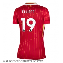 Maillot de football Réplique Liverpool Harvey Elliott #19 Domicile Femme 2024-25 Manche Courte