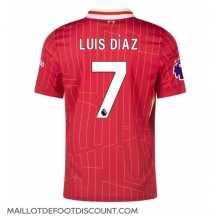 Maillot de football Réplique Liverpool Luis Diaz #7 Domicile 2024-25 Manche Courte