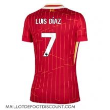 Maillot de football Réplique Liverpool Luis Diaz #7 Domicile Femme 2024-25 Manche Courte