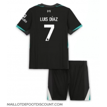 Maillot de football Réplique Liverpool Luis Diaz #7 Extérieur Enfant 2024-25 Manche Courte (+ Pantalon court)