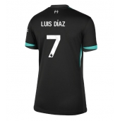 Maillot de football Réplique Liverpool Luis Diaz #7 Extérieur Femme 2024-25 Manche Courte