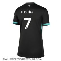 Maillot de football Réplique Liverpool Luis Diaz #7 Extérieur Femme 2024-25 Manche Courte