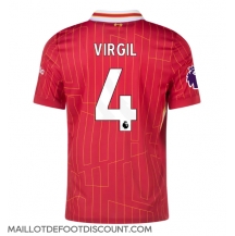 Maillot de football Réplique Liverpool Virgil van Dijk #4 Domicile 2024-25 Manche Courte