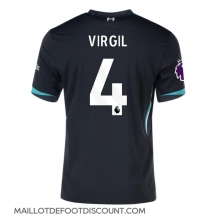 Maillot de football Réplique Liverpool Virgil van Dijk #4 Extérieur 2024-25 Manche Courte