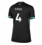 Maillot de football Réplique Liverpool Virgil van Dijk #4 Extérieur Femme 2024-25 Manche Courte