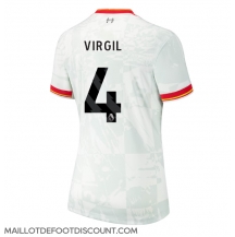 Maillot de football Réplique Liverpool Virgil van Dijk #4 Troisième Femme 2024-25 Manche Courte