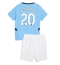 Maillot de football Réplique Manchester City Bernardo Silva #20 Domicile Enfant 2024-25 Manche Courte (+ Pantalon court)