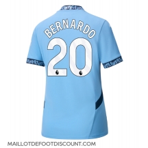 Maillot de football Réplique Manchester City Bernardo Silva #20 Domicile Femme 2024-25 Manche Courte