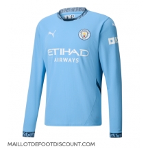 Maillot de football Réplique Manchester City Domicile 2024-25 Manche Longue