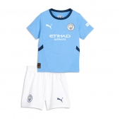 Maillot de football Réplique Manchester City Domicile Enfant 2024-25 Manche Courte (+ Pantalon court)