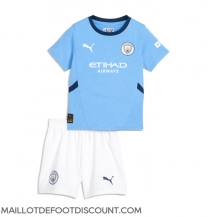 Maillot de football Réplique Manchester City Domicile Enfant 2024-25 Manche Courte (+ Pantalon court)