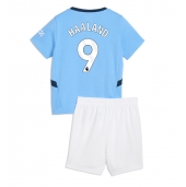 Maillot de football Réplique Manchester City Erling Haaland #9 Domicile Enfant 2024-25 Manche Courte (+ Pantalon court)