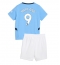 Maillot de football Réplique Manchester City Erling Haaland #9 Domicile Enfant 2024-25 Manche Courte (+ Pantalon court)