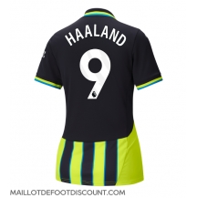 Maillot de football Réplique Manchester City Erling Haaland #9 Extérieur Femme 2024-25 Manche Courte