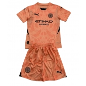 Maillot de football Réplique Manchester City Gardien de but Extérieur Enfant 2024-25 Manche Courte (+ Pantalon court)