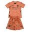 Maillot de football Réplique Manchester City Gardien de but Extérieur Enfant 2024-25 Manche Courte (+ Pantalon court)