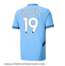 Maillot de football Réplique Manchester City Ilkay Gundogan #19 Domicile 2024-25 Manche Courte