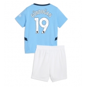 Maillot de football Réplique Manchester City Ilkay Gundogan #19 Domicile Enfant 2024-25 Manche Courte (+ Pantalon court)