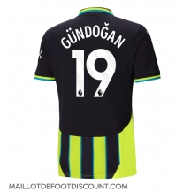 Maillot de football Réplique Manchester City Ilkay Gundogan #19 Extérieur 2024-25 Manche Courte