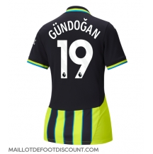 Maillot de football Réplique Manchester City Ilkay Gundogan #19 Extérieur Femme 2024-25 Manche Courte