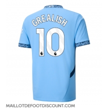 Maillot de football Réplique Manchester City Jack Grealish #10 Domicile 2024-25 Manche Courte