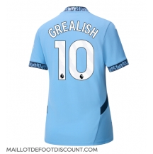 Maillot de football Réplique Manchester City Jack Grealish #10 Domicile Femme 2024-25 Manche Courte