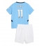 Maillot de football Réplique Manchester City Jeremy Doku #11 Domicile Enfant 2024-25 Manche Courte (+ Pantalon court)