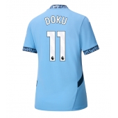 Maillot de football Réplique Manchester City Jeremy Doku #11 Domicile Femme 2024-25 Manche Courte