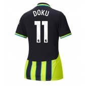 Maillot de football Réplique Manchester City Jeremy Doku #11 Extérieur Femme 2024-25 Manche Courte