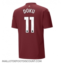 Maillot de football Réplique Manchester City Jeremy Doku #11 Troisième 2024-25 Manche Courte