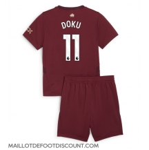 Maillot de football Réplique Manchester City Jeremy Doku #11 Troisième Enfant 2024-25 Manche Courte (+ Pantalon court)