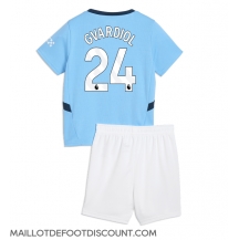 Maillot de football Réplique Manchester City Josko Gvardiol #24 Domicile Enfant 2024-25 Manche Courte (+ Pantalon court)