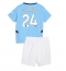 Maillot de football Réplique Manchester City Josko Gvardiol #24 Domicile Enfant 2024-25 Manche Courte (+ Pantalon court)