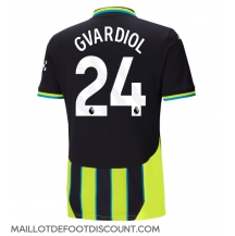 Maillot de football Réplique Manchester City Josko Gvardiol #24 Extérieur 2024-25 Manche Courte