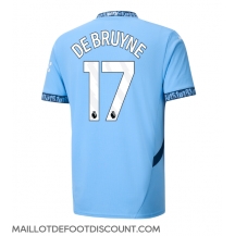 Maillot de football Réplique Manchester City Kevin De Bruyne #17 Domicile 2024-25 Manche Courte