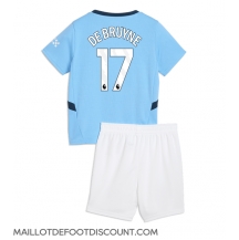 Maillot de football Réplique Manchester City Kevin De Bruyne #17 Domicile Enfant 2024-25 Manche Courte (+ Pantalon court)