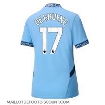 Maillot de football Réplique Manchester City Kevin De Bruyne #17 Domicile Femme 2024-25 Manche Courte