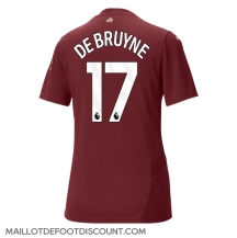 Maillot de football Réplique Manchester City Kevin De Bruyne #17 Troisième Femme 2024-25 Manche Courte