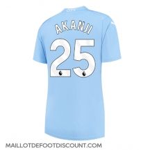 Maillot de football Réplique Manchester City Manuel Akanji #25 Domicile Femme 2023-24 Manche Courte