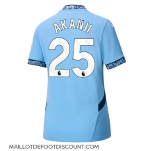 Maillot de football Réplique Manchester City Manuel Akanji #25 Domicile Femme 2024-25 Manche Courte