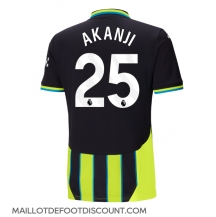 Maillot de football Réplique Manchester City Manuel Akanji #25 Extérieur 2024-25 Manche Courte