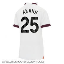 Maillot de football Réplique Manchester City Manuel Akanji #25 Extérieur Femme 2023-24 Manche Courte