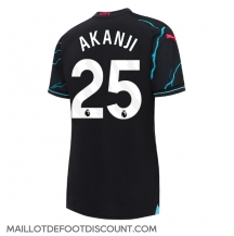 Maillot de football Réplique Manchester City Manuel Akanji #25 Troisième Femme 2023-24 Manche Courte