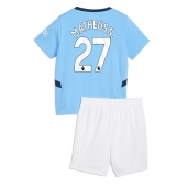 Maillot de football Réplique Manchester City Matheus Nunes #27 Domicile Enfant 2024-25 Manche Courte (+ Pantalon court)