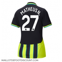 Maillot de football Réplique Manchester City Matheus Nunes #27 Extérieur Femme 2024-25 Manche Courte