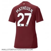 Maillot de football Réplique Manchester City Matheus Nunes #27 Troisième Femme 2024-25 Manche Courte